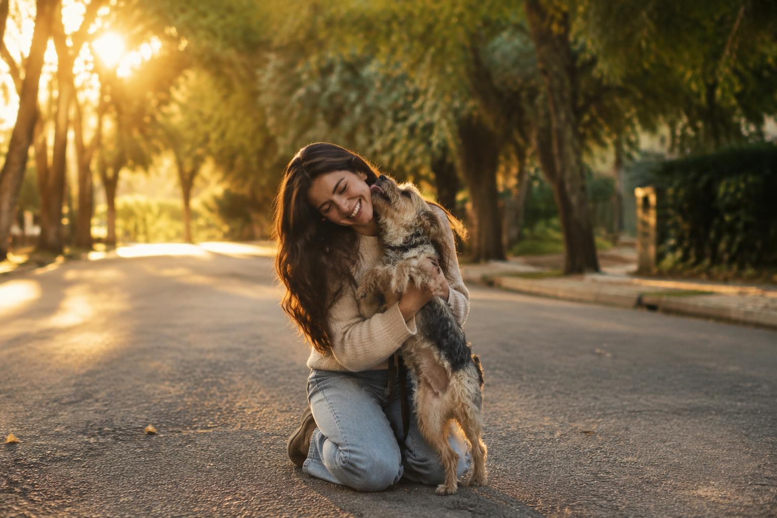 Owner reunited with her dog